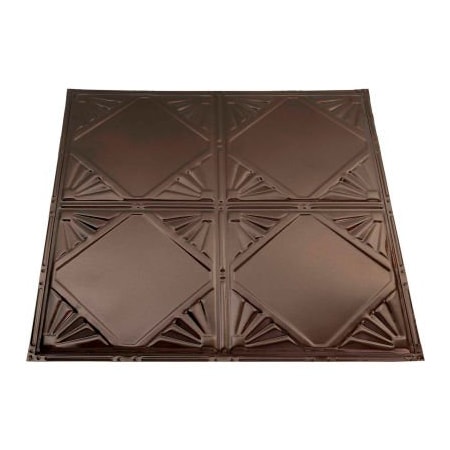 Acoustic Ceiling Products Great Lakes Tin Erie 2' X 2' Lay-in Tin Ceiling Tile in Bronze Burst - Y56-06
